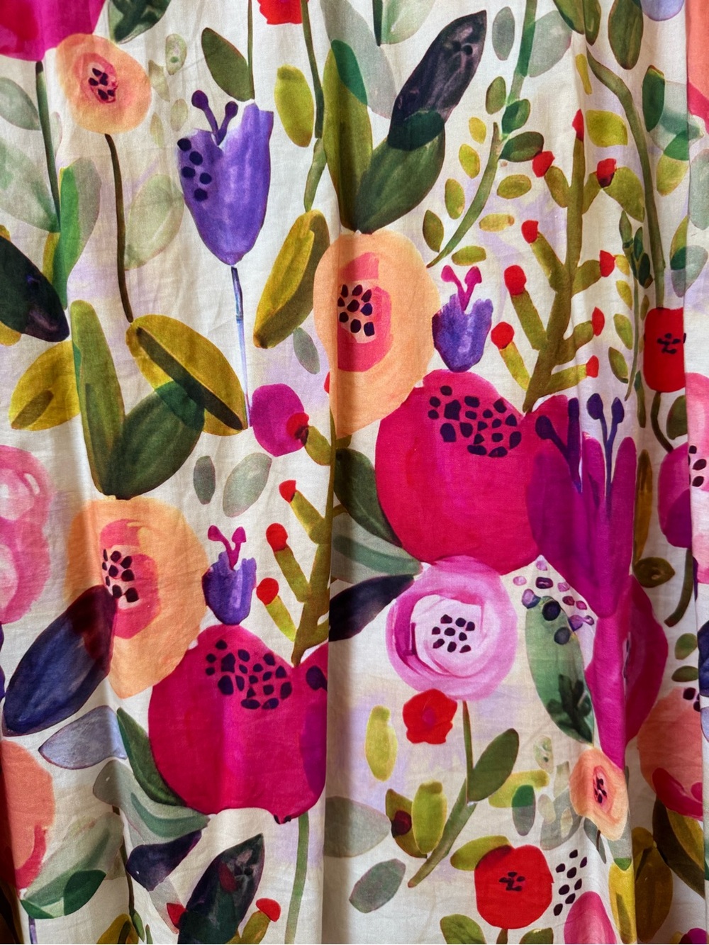 Entro Vibrant Multicolor Floral Joy Mini Dress Size Large New with Tags - Picture 6 of 8